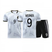 Equipaciones De Futbol Para Niños Alemania Copa Mundial 2022 Timo Werner 9 Camiseta Primera..